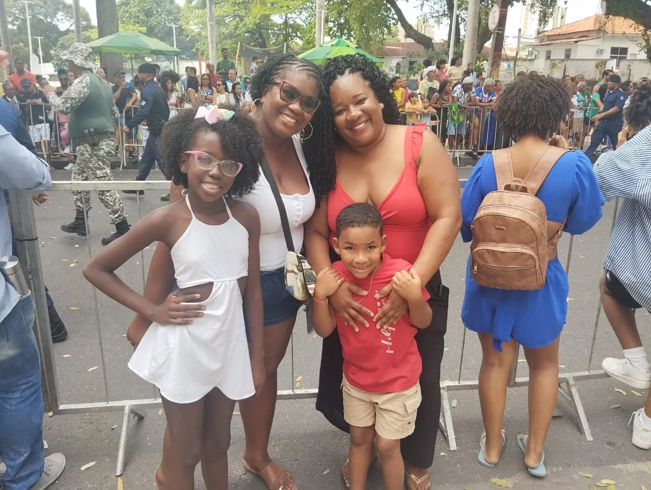 Joseane e a família
