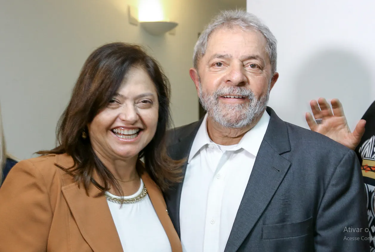 Alice Portugal (PCdoB)  e Lula (PT)