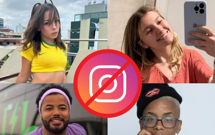 Influenciadores tiveram perfis desativados pelo Instagram