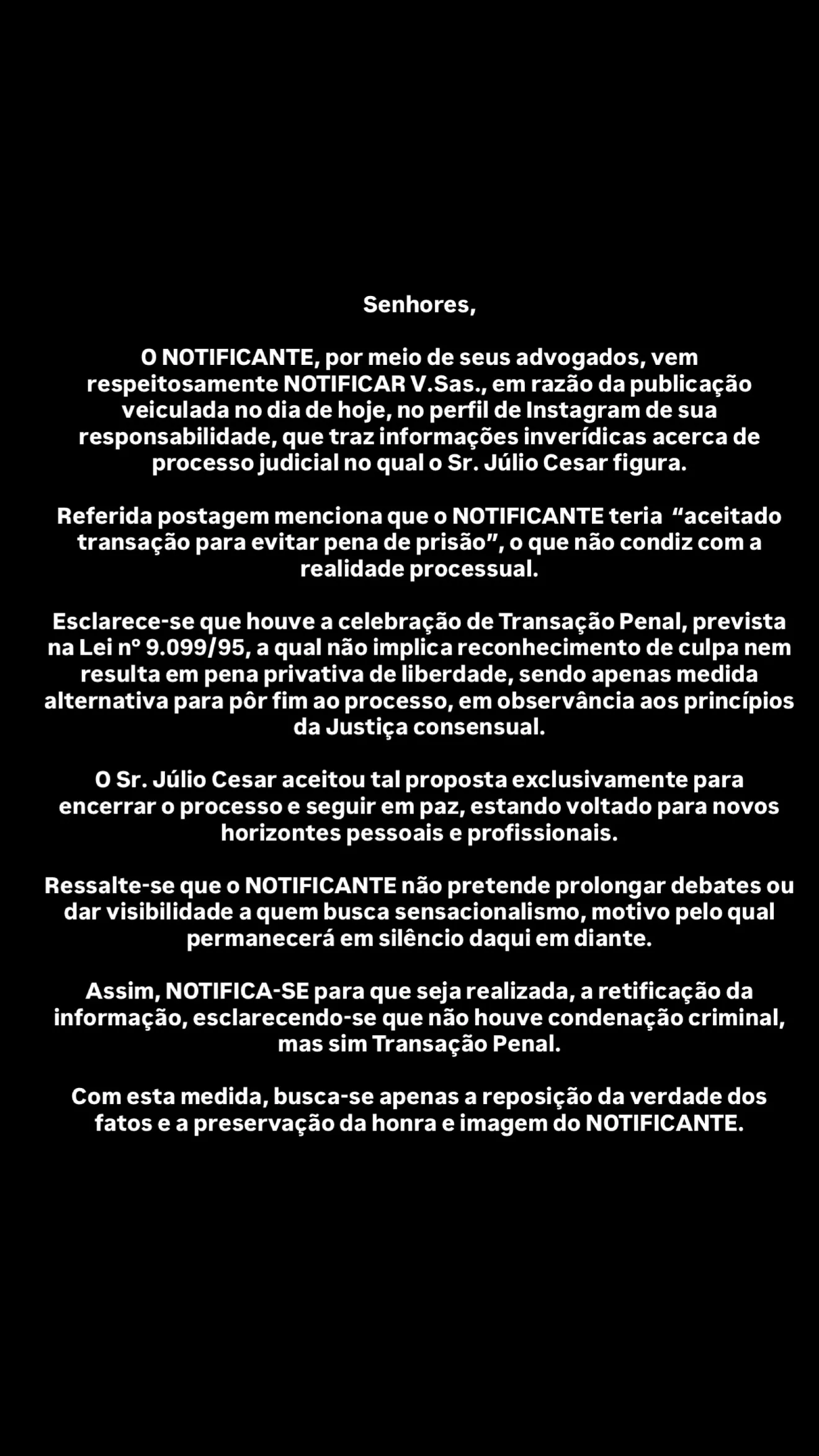 Imagem ilustrativa da imagem Influenciadores Júlio César e Alan Silver resolvem briga na Justiça