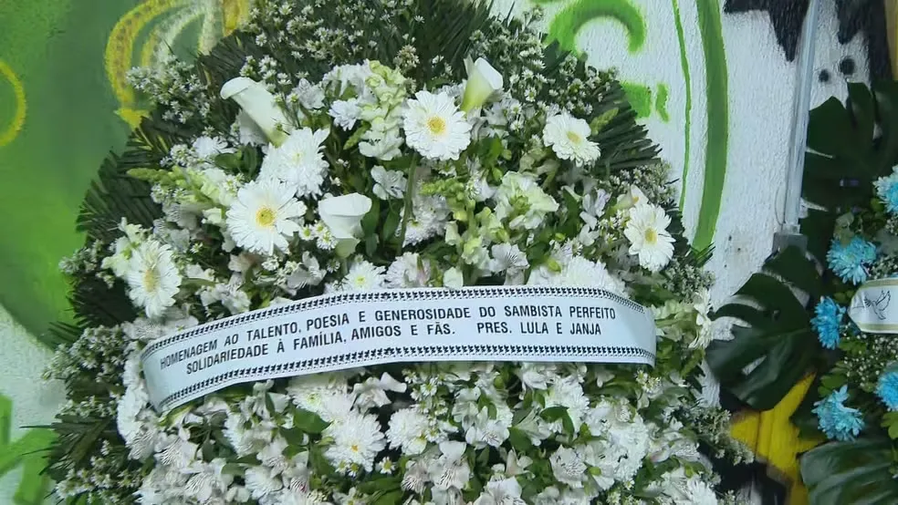 Presidente do Brasil enviou uma coroa de flores ao velório
