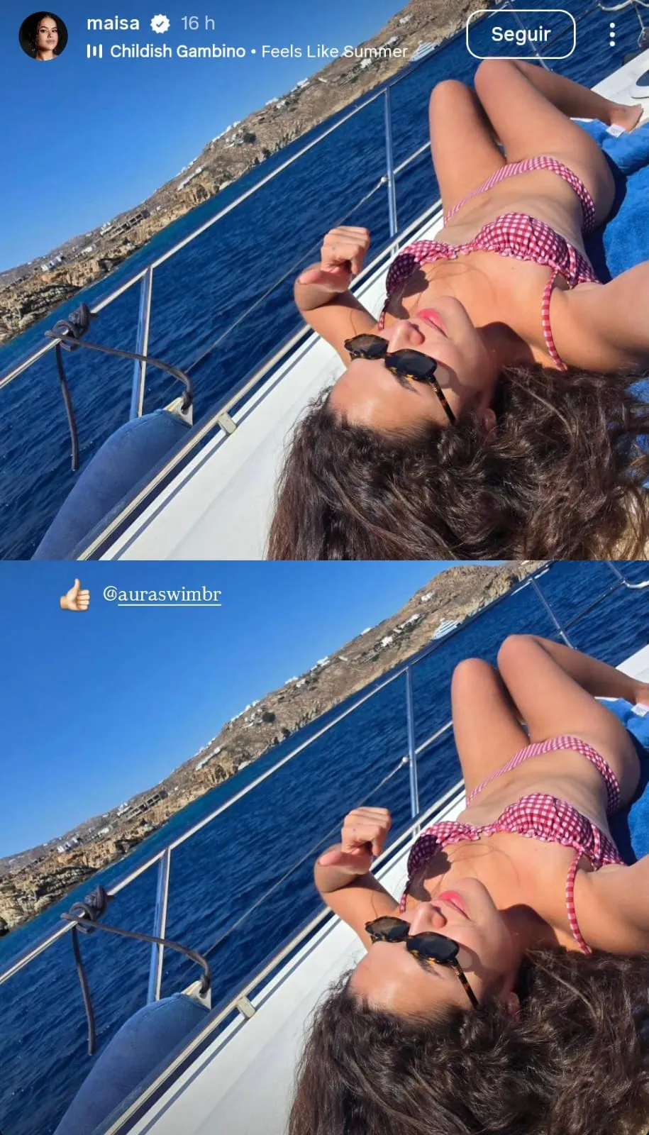 Imagem ilustrativa da imagem Maisa exibe o 'shape' em cliques de biquíni na web; veja fotos