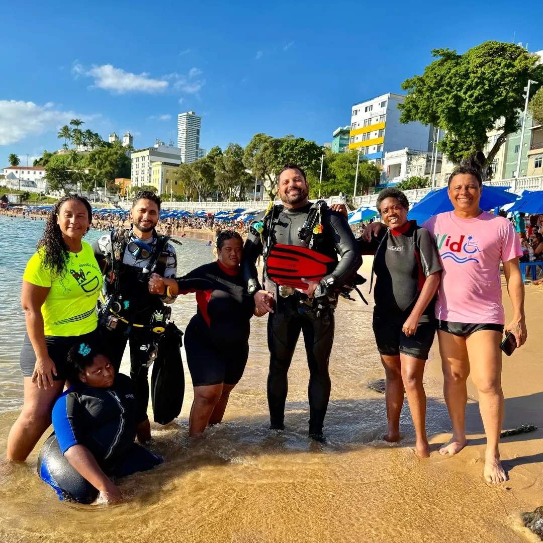 Mergulho adaptado na Bahia