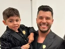 Murilo e seu filho, Léo