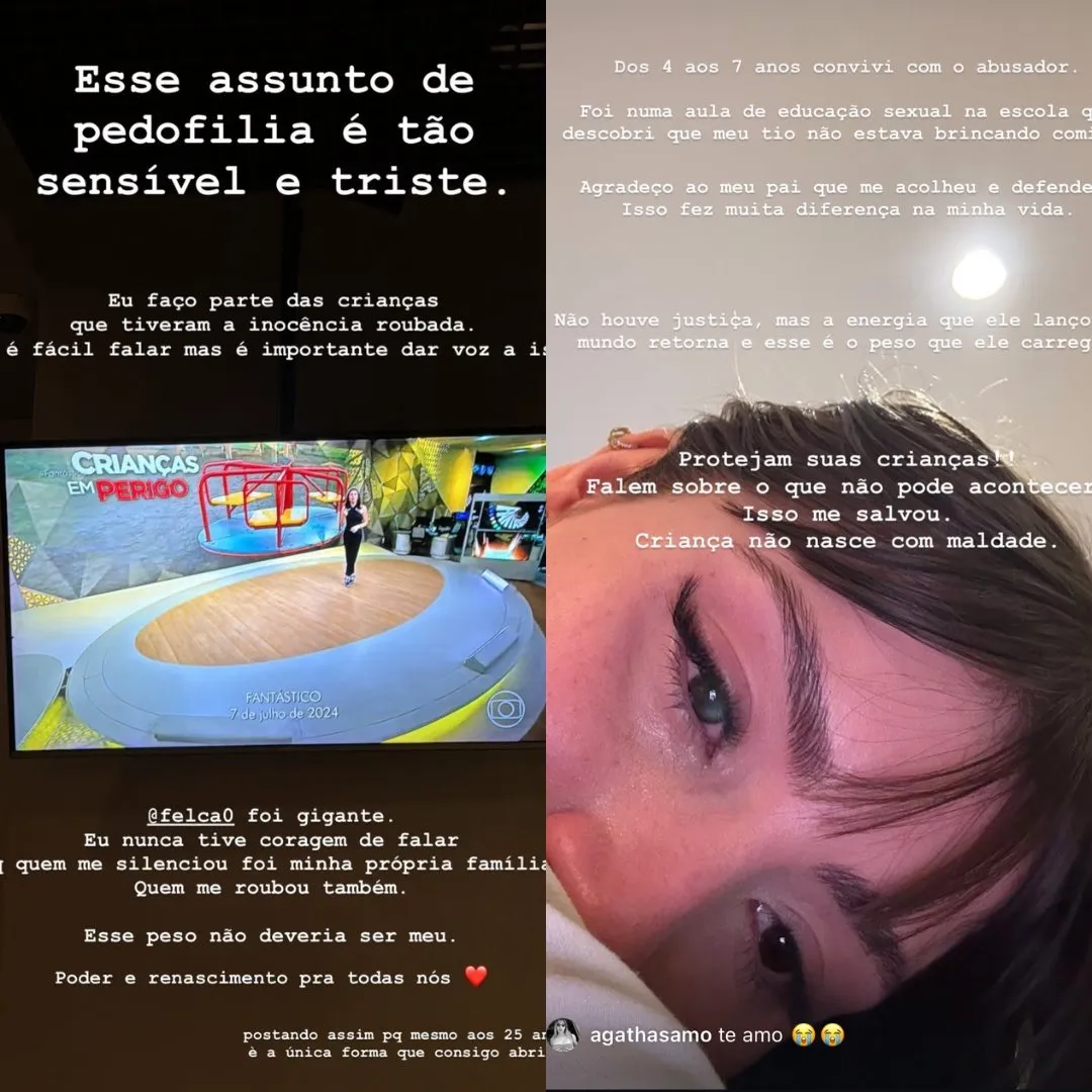 Aghata Sá através do Instagram