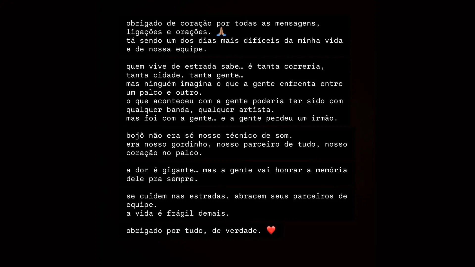 Imagem ilustrativa da imagem Netto Brito desabafa sobre o trauma após acidente: "A dor é gigante"