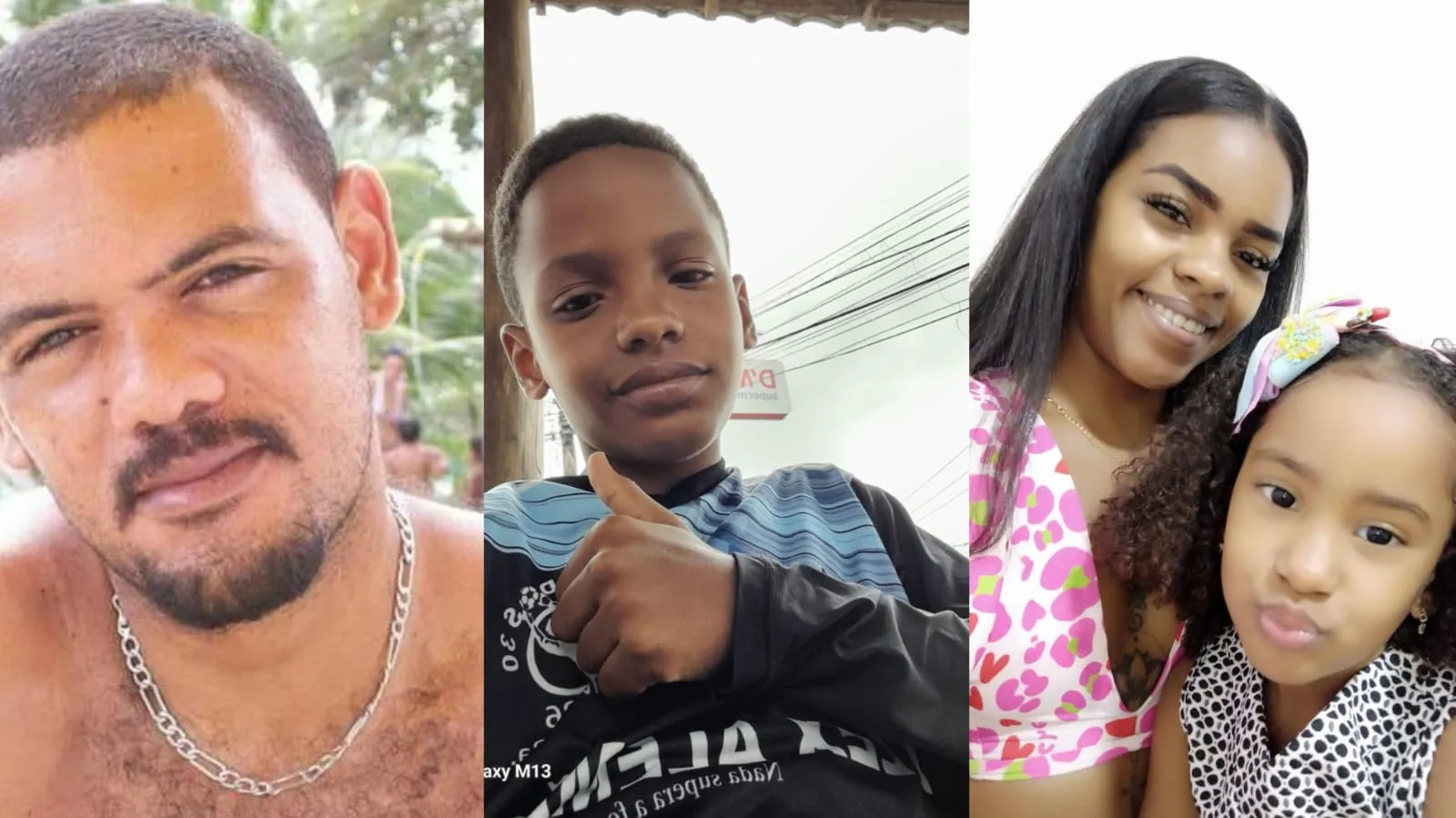 Alex, a filha Alessandra e os netos Kauê Vitor e Sophie Elisa