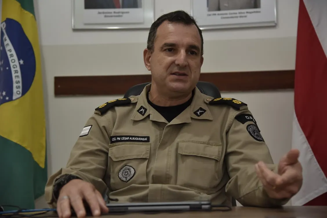 Coronel César Albuquerque, diretor do DPS