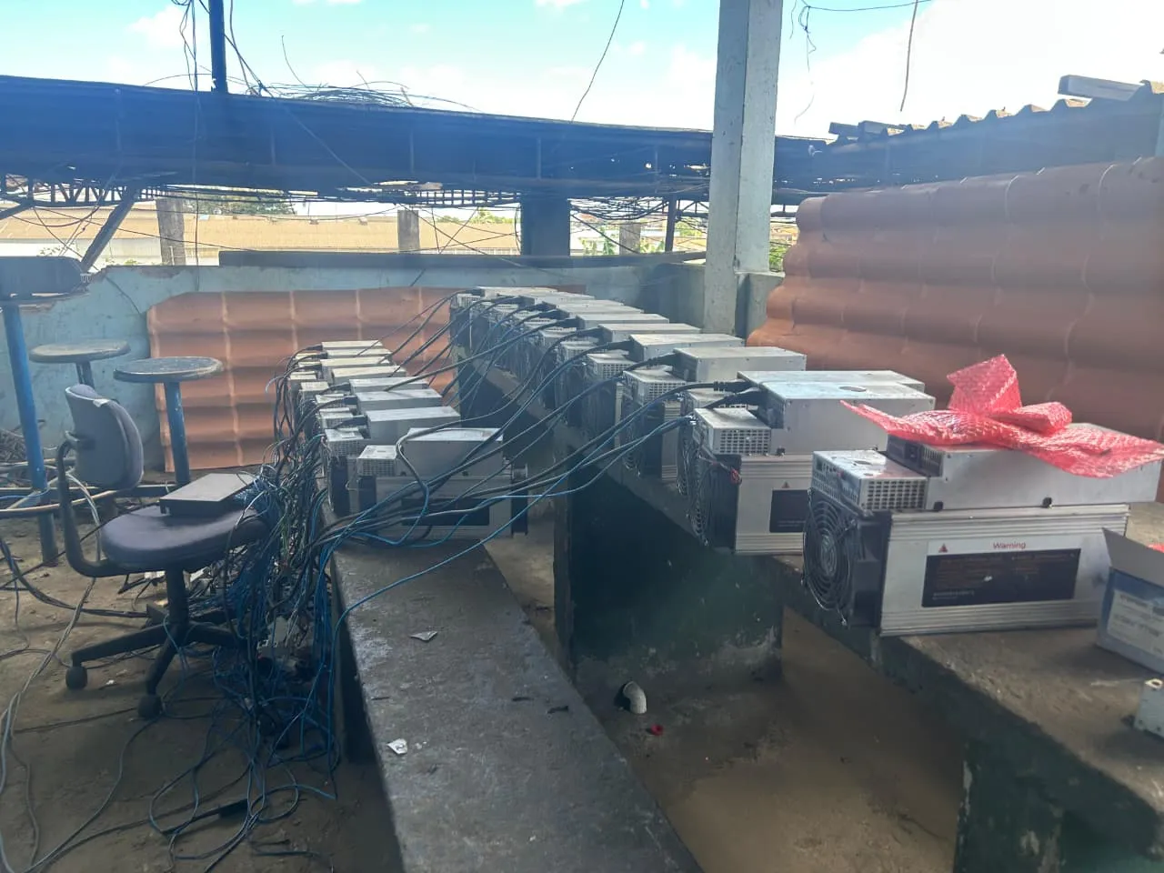 Máquinas de mineração de criptomoedas