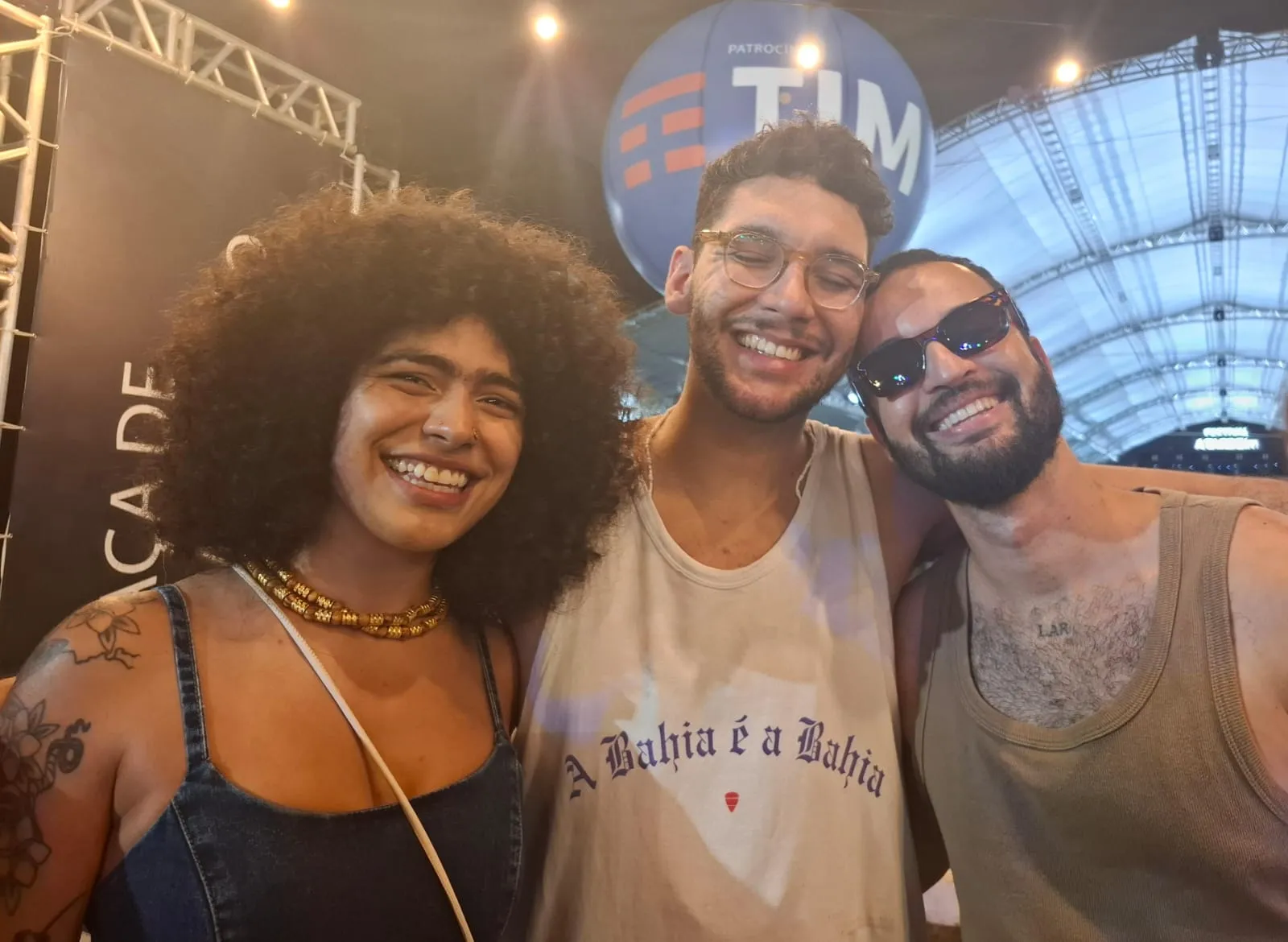Yamuna Souza, Lucas Ribeiro e Isaías Nascimento curtiram o evento juntos