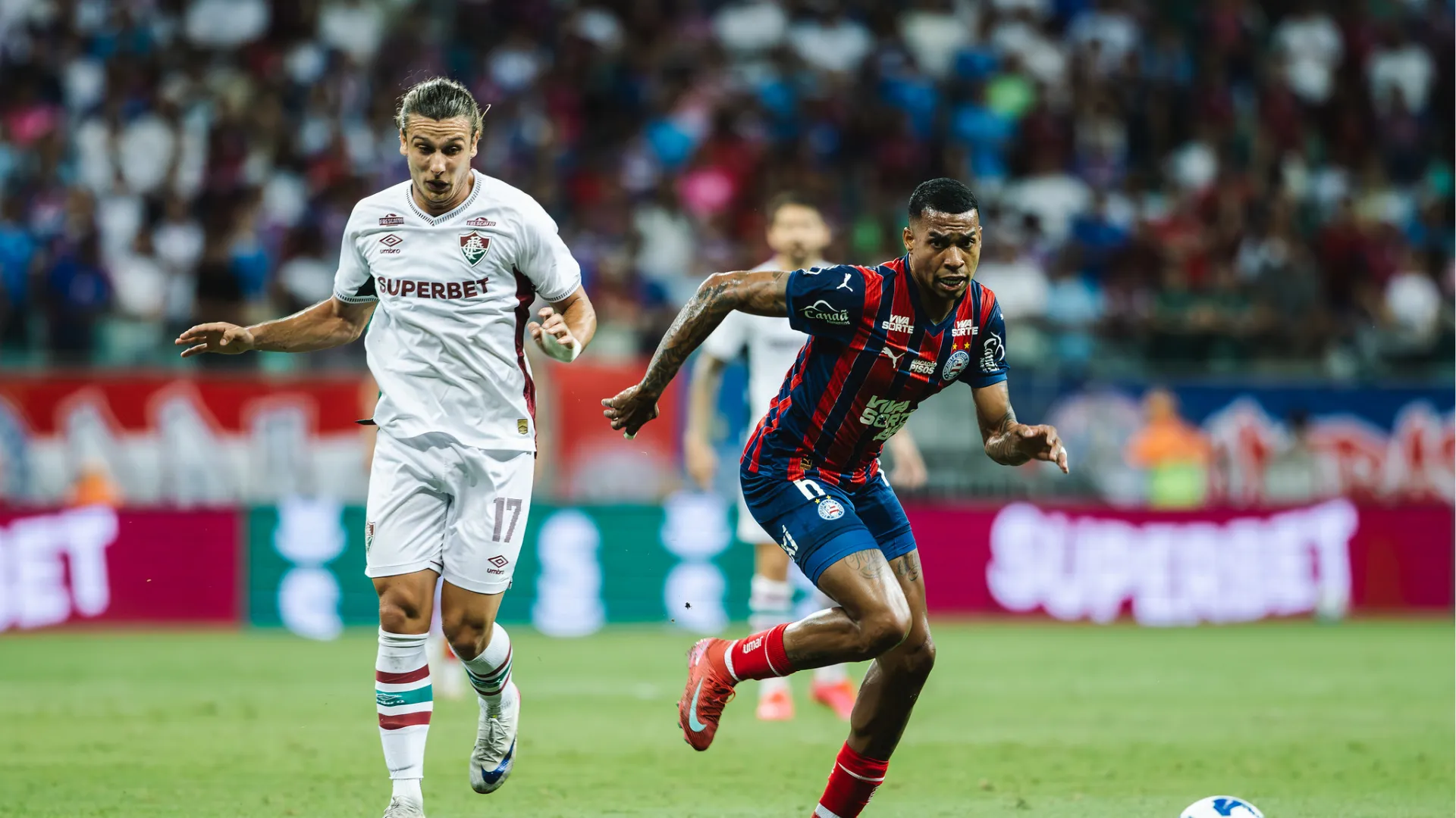 Jean na partida de ida da Copa do Brasil, contra o Fluminense
