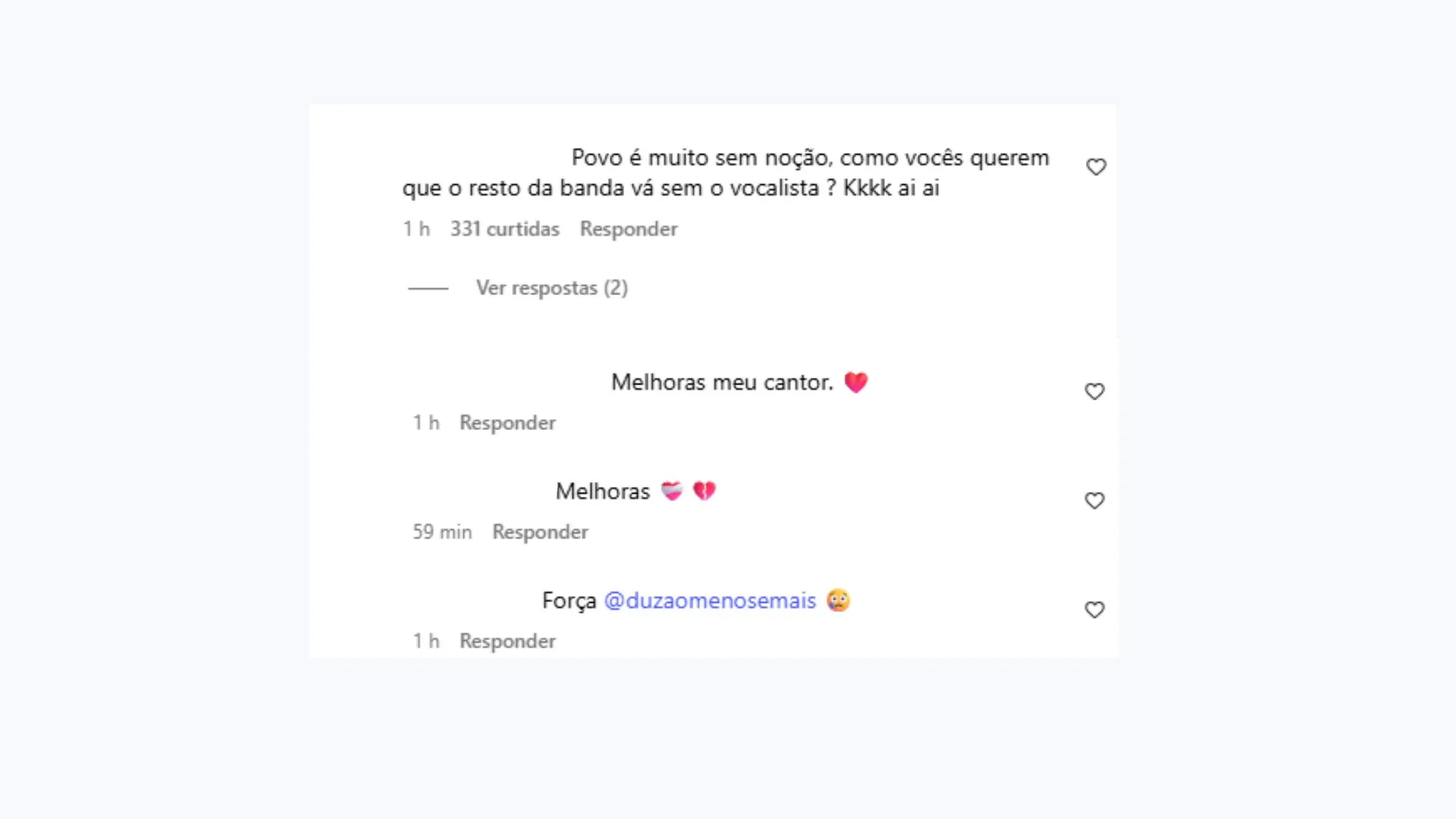 Fãs especulam que Duzão está doente