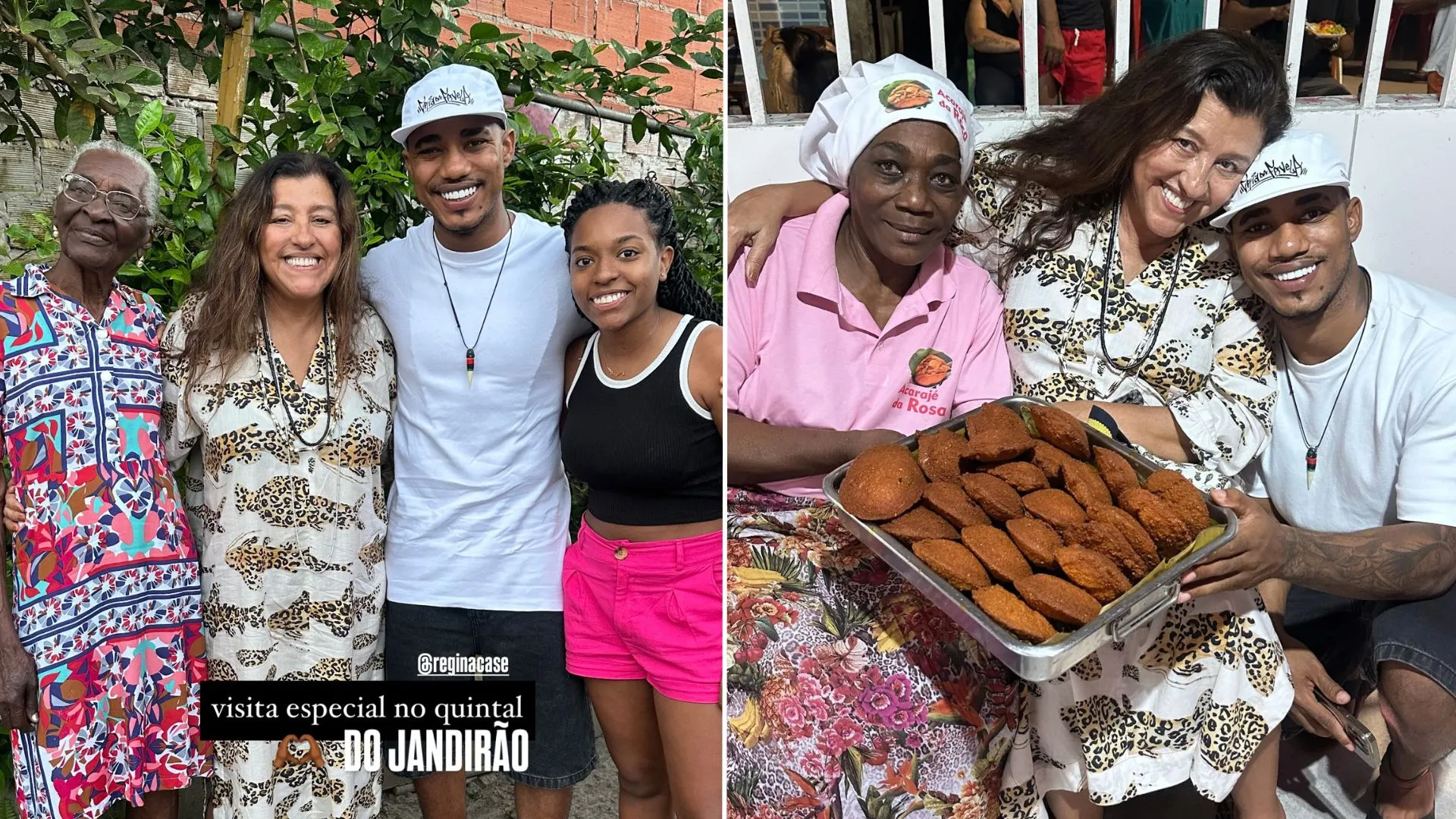Regina Casé visita família do Kannalha a pedido de Preta Gil