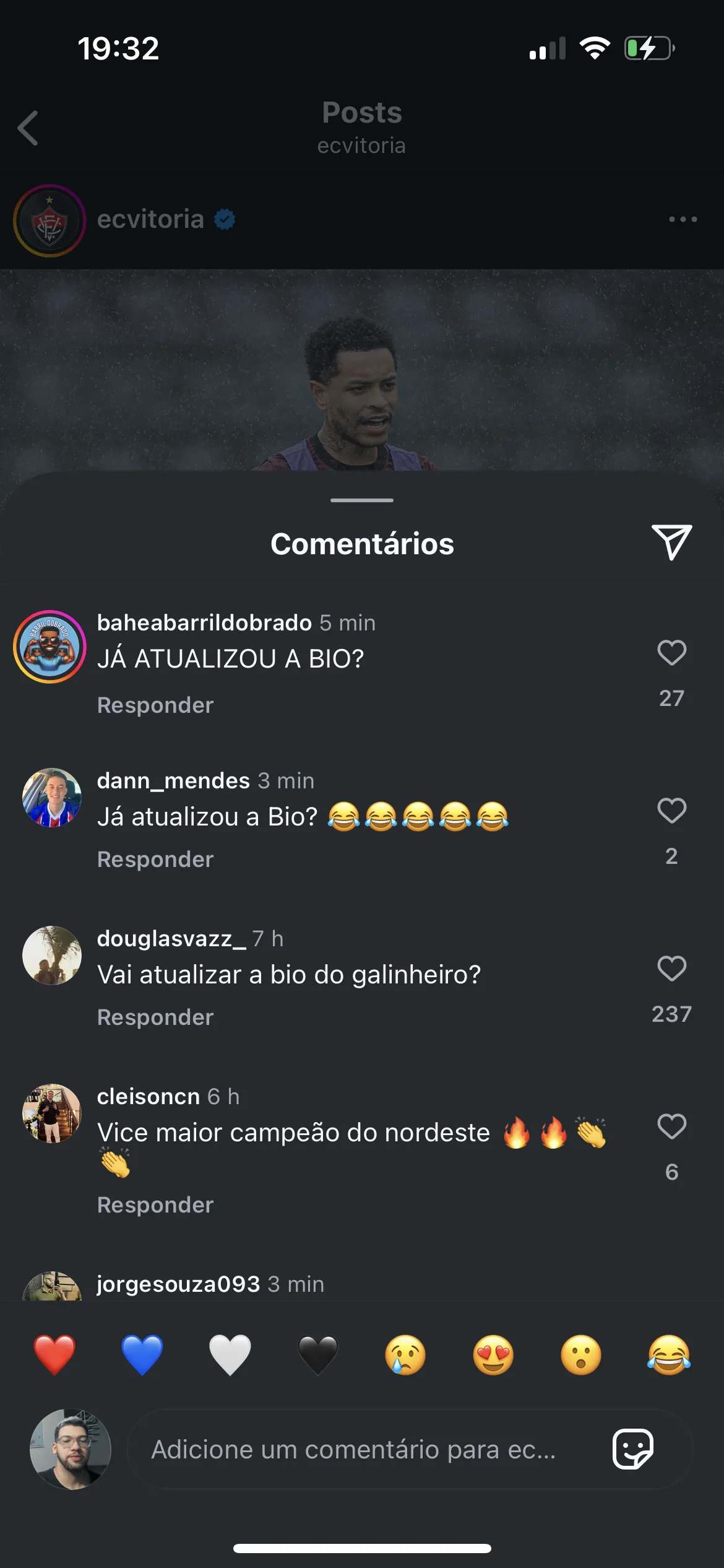 Torcida do Bahia invadiu as redes sociais do Vitória