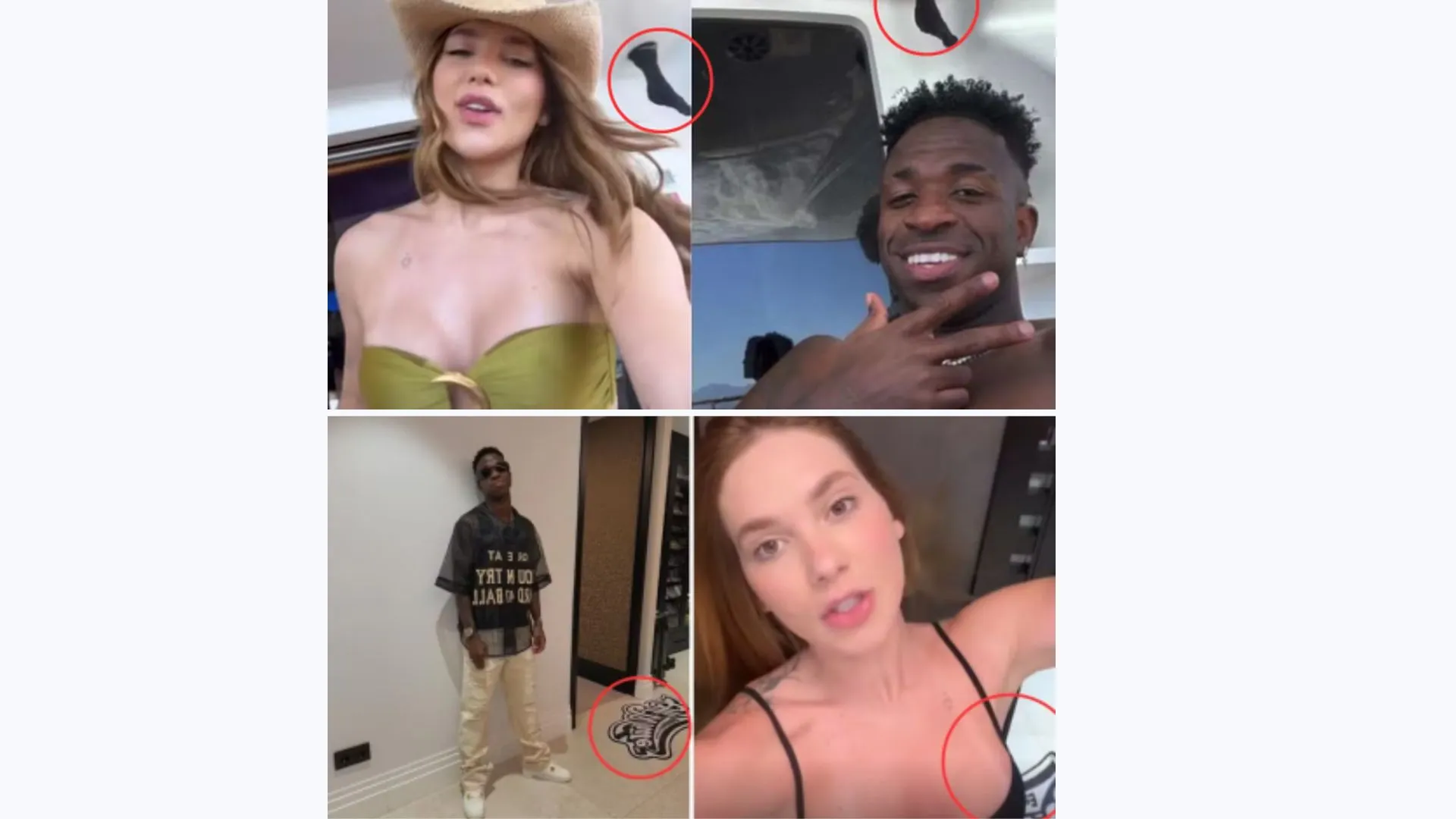 Seguidores notaram que Virgínia e Vini Jr estavam nos mesmo lugar por detalhes em fotos e vídeos