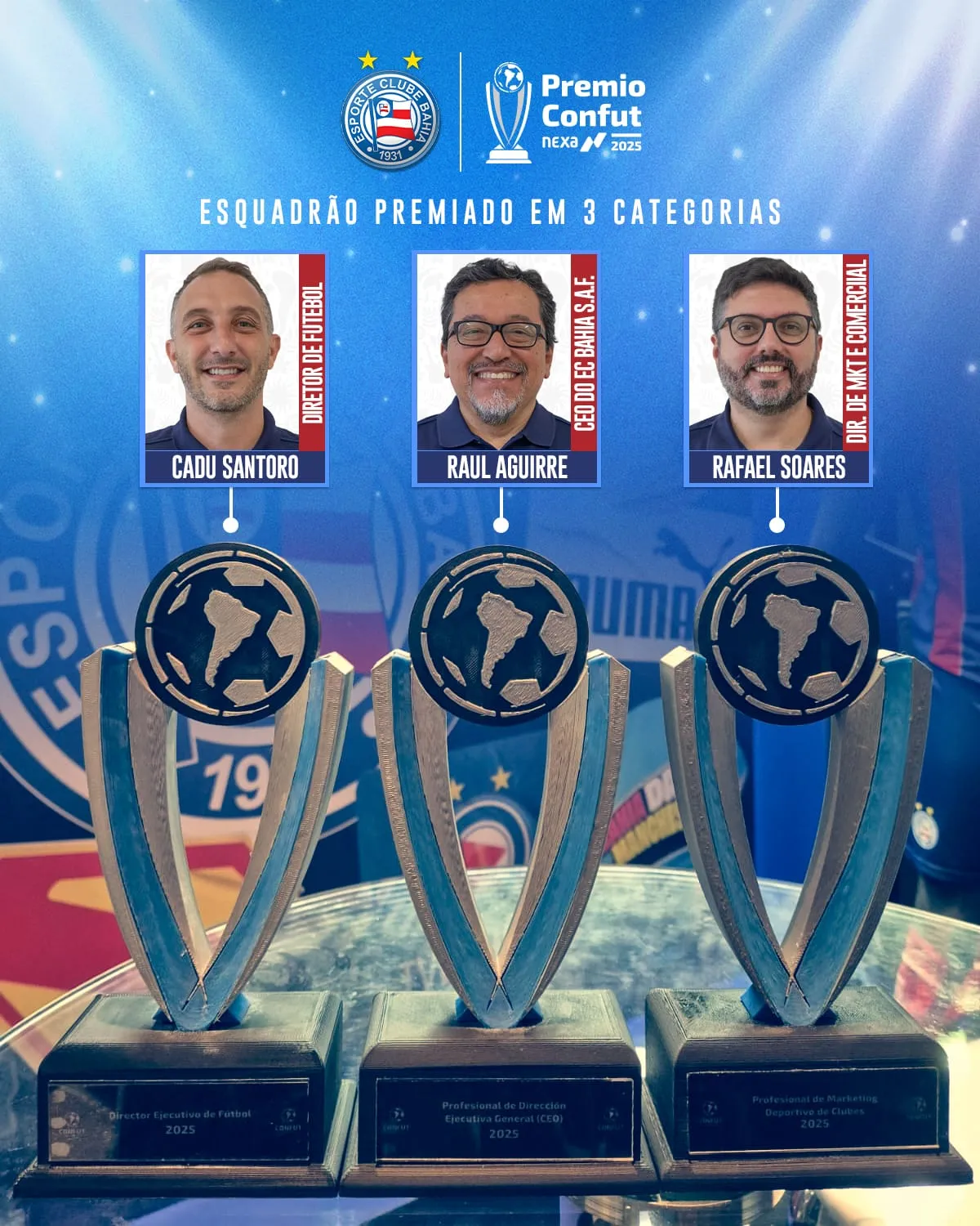 Dirigentes do Esquadrão foram premiados