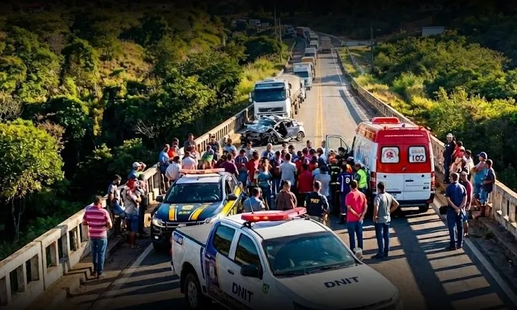 Rodovia ficou congestionada