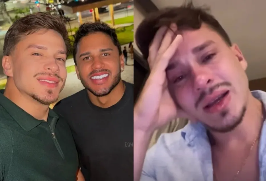 O ator apareceu bem nervoso nos stories do Instagram