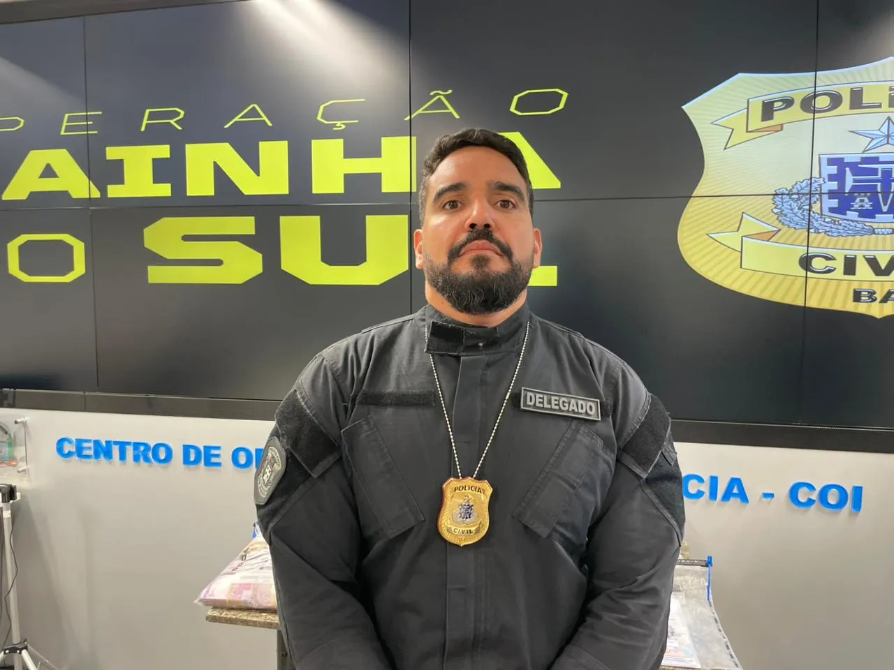 Diretor do Departamento de Investigações sobre Narcóticos (Denarc), Ernandes Junior