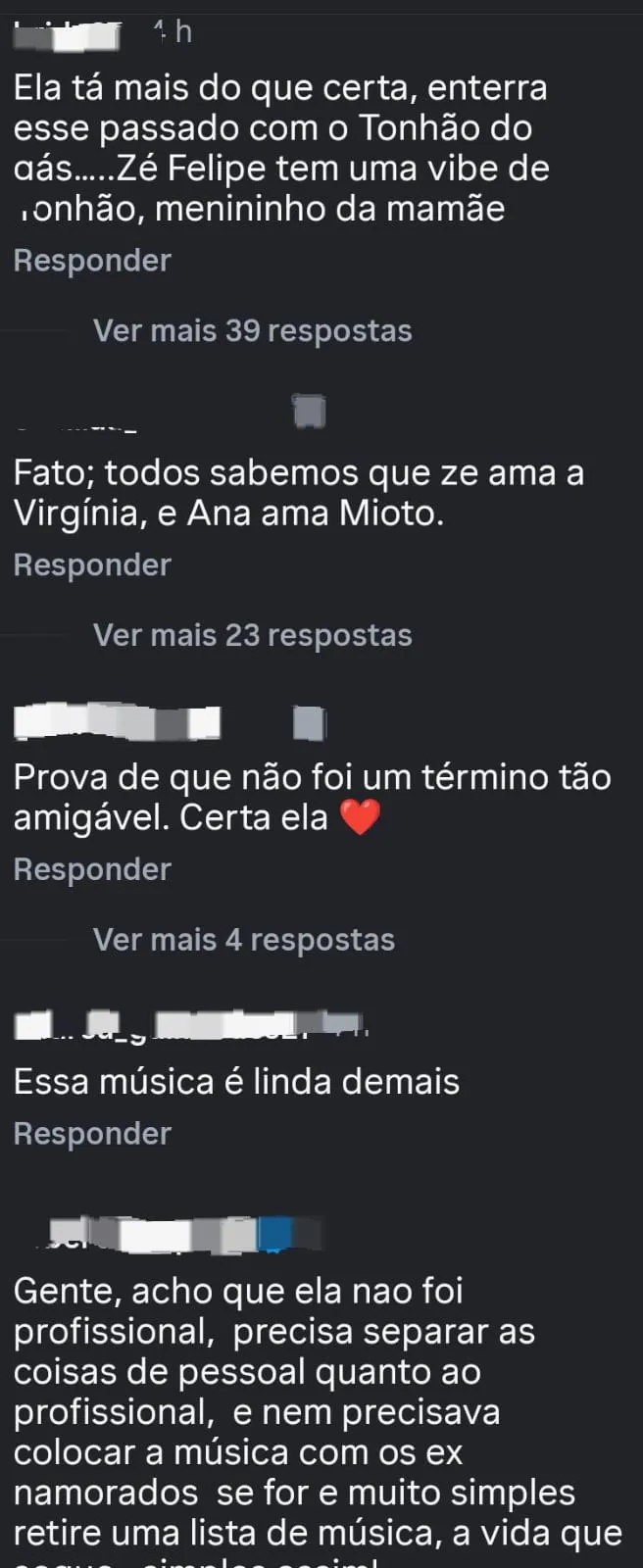 Imagem ilustrativa da imagem Ana Castela corta música com Zé Felipe de show e troca por feat com ex