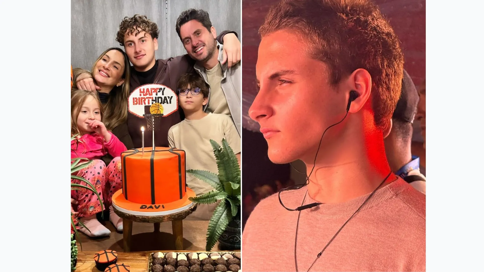 Davi mudou muito entre o aniversário de 15 e 17 anos