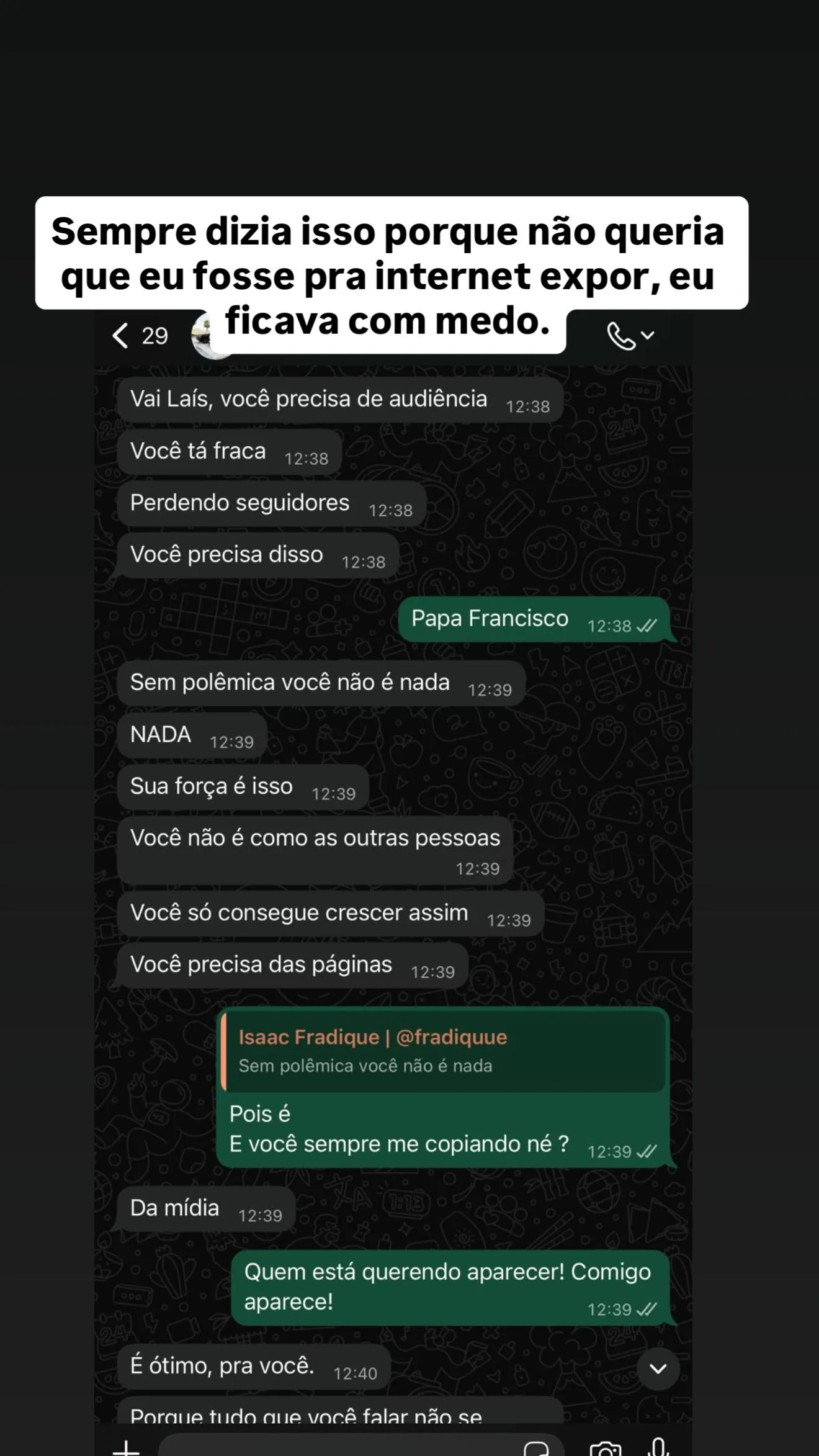 Imagem ilustrativa da imagem Após acusar ex de agressão, Laís Santiago vai à Delegacia da Mulher