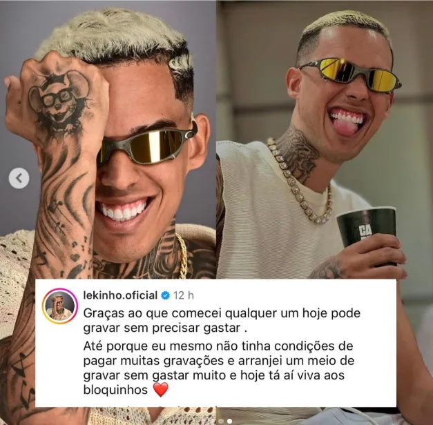 Cantor Lekinho, ex-vocalista da banda Ah Chapa