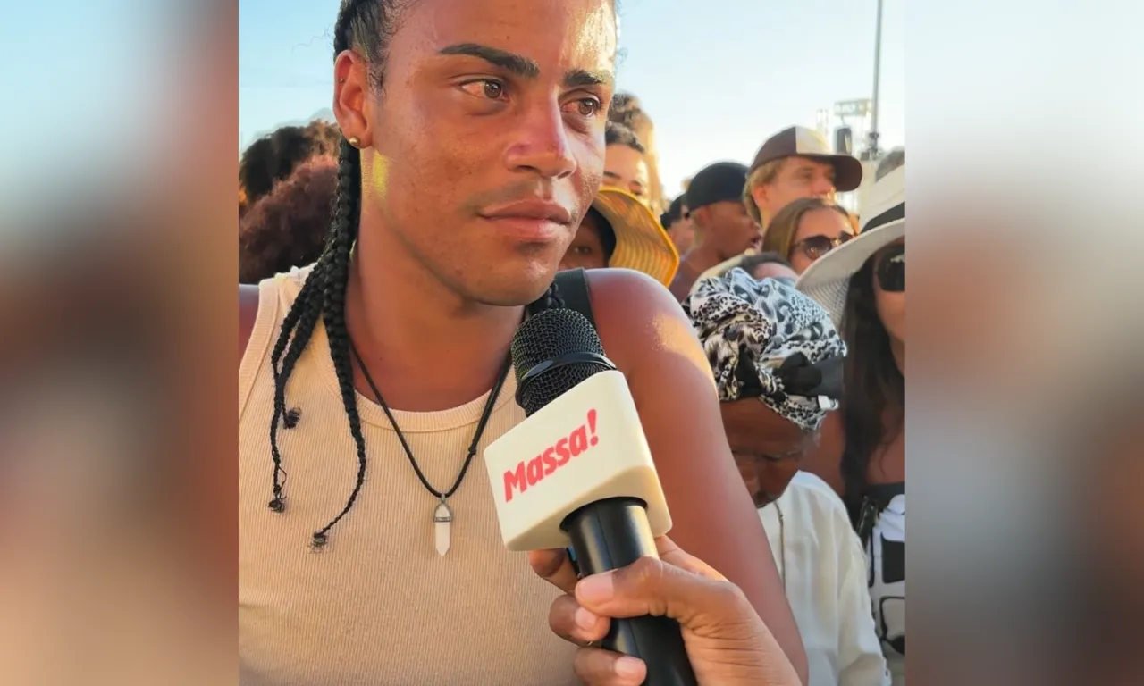 Roger da Silva Santos, de virada para curtir o Pôr do Som