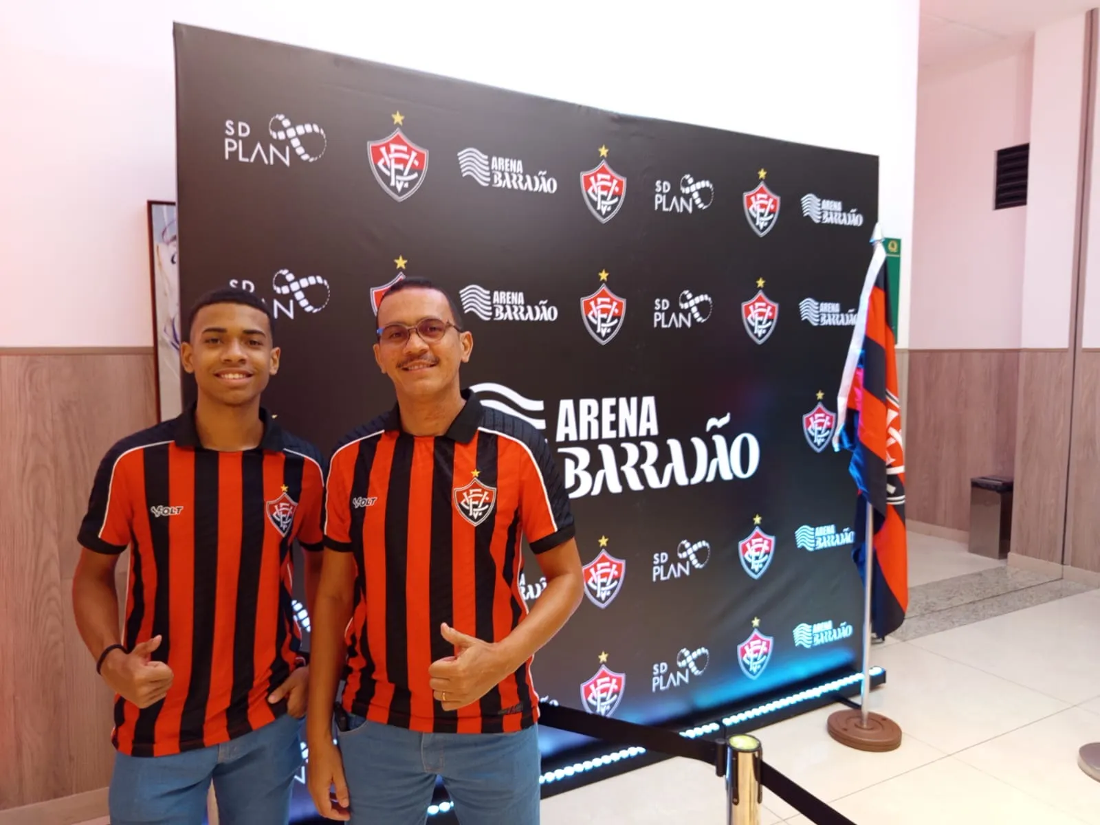 Pai e filho deram suas opiniões sobre a Arena Barradão