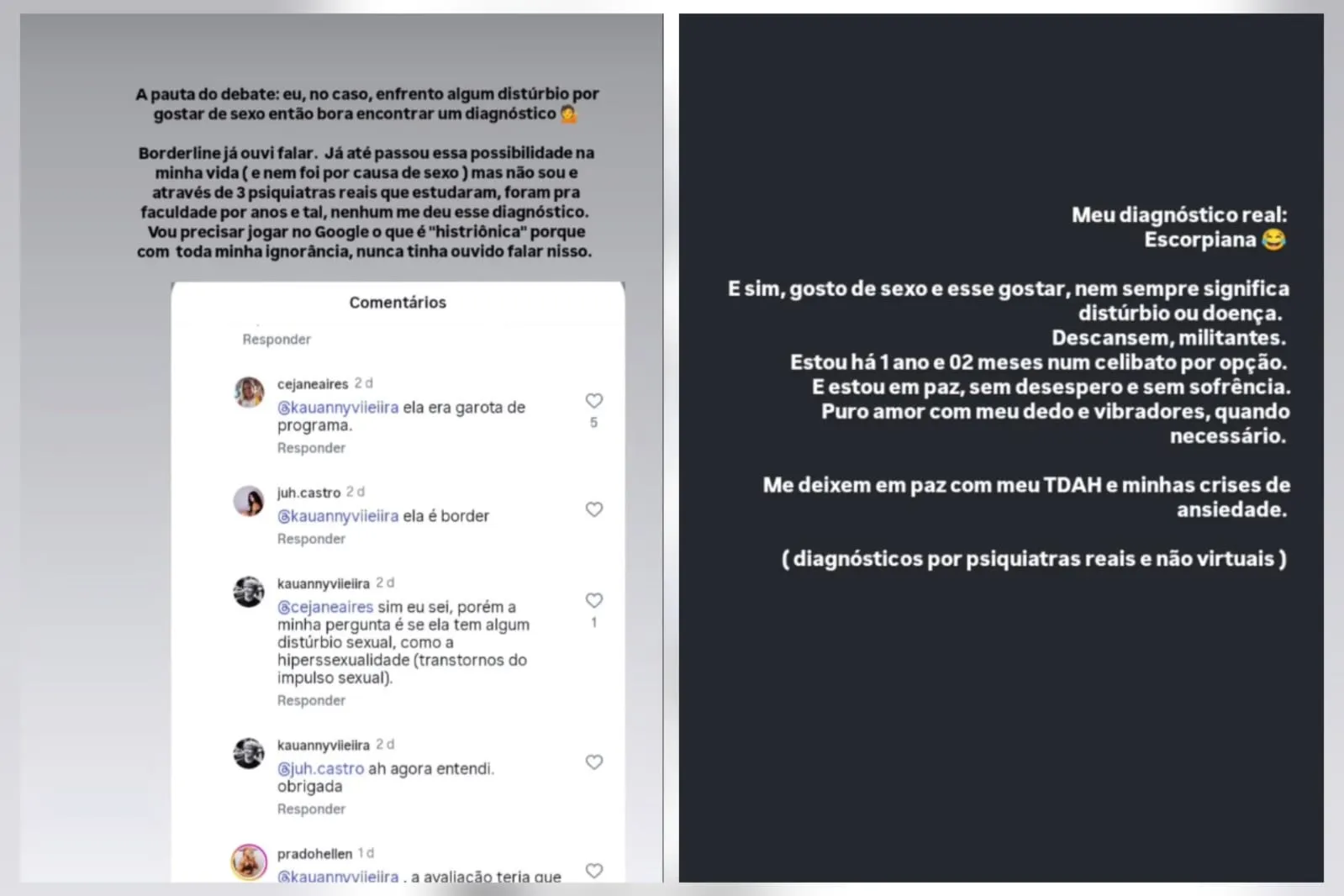 Imagem ilustrativa da imagem Bruna Surfistinha afirma viver fase sem sexo: “Puro amor com meu dedo"