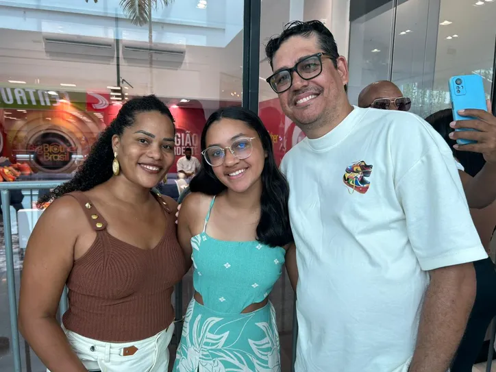 Gabriela Nascimento com a família