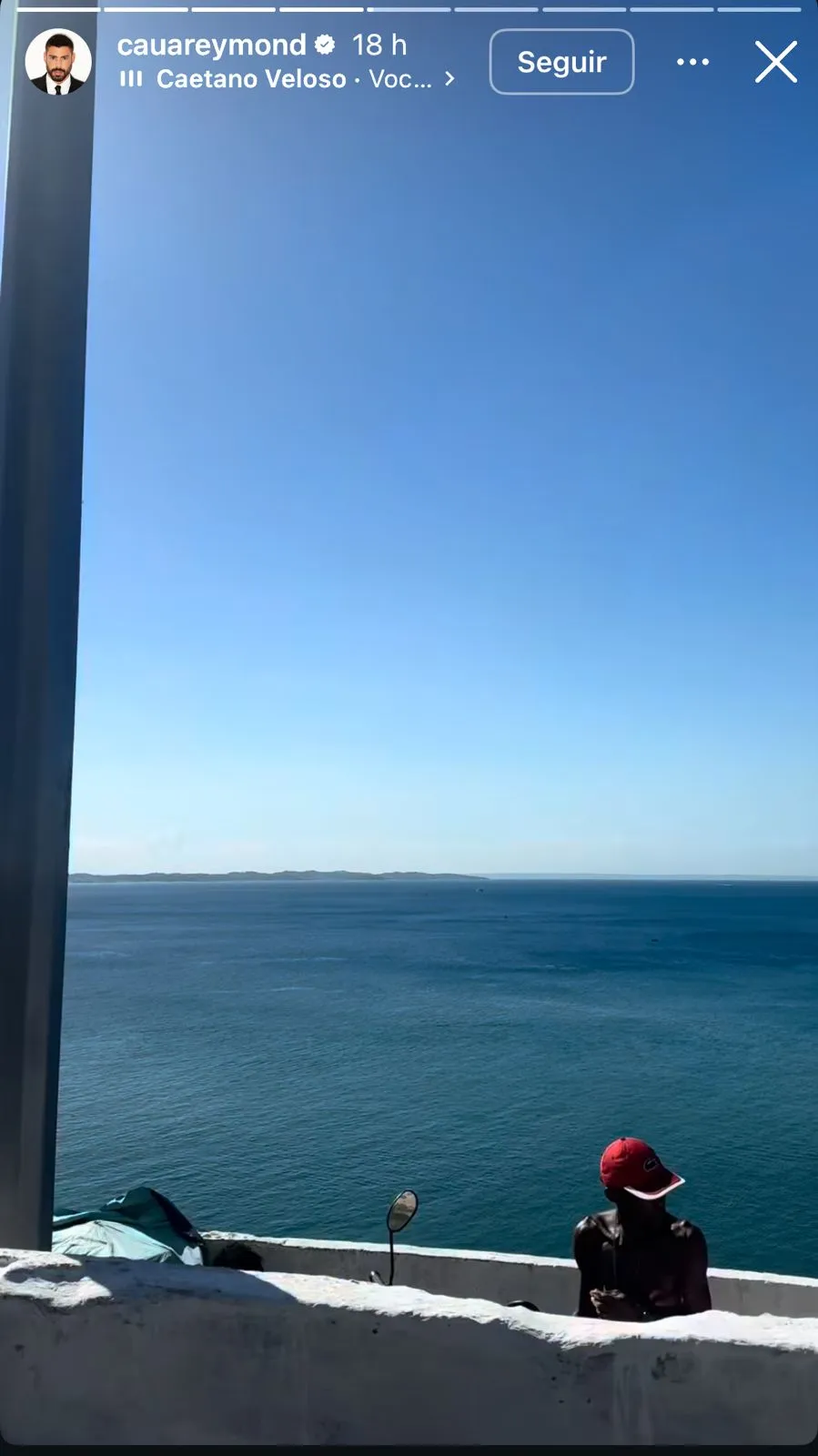 Cauã através do Instagram