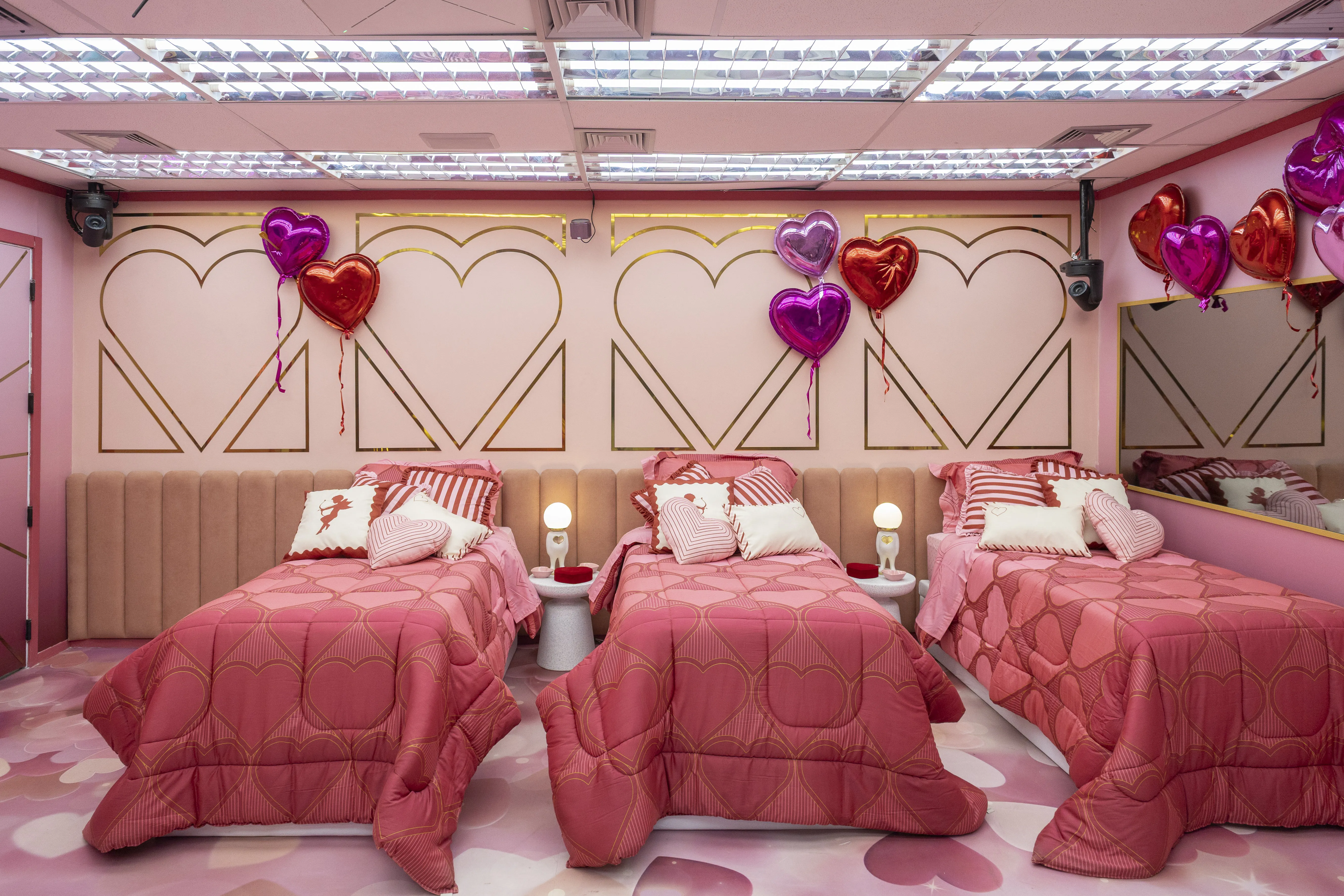 Quarto que simboliza o sonho do grande amor