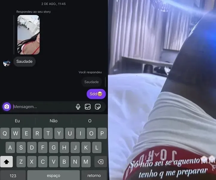 Imagem ilustrativa da imagem Conversa comprometedora entre Bia Mirianda e Vini Jr. é exposta; veja