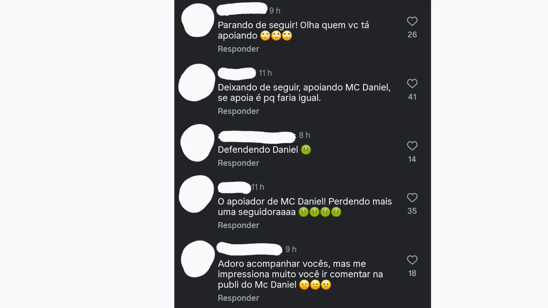 Imagem ilustrativa da imagem Cristian Bell é cancelado por comentar postagem em defesa do MC Daniel