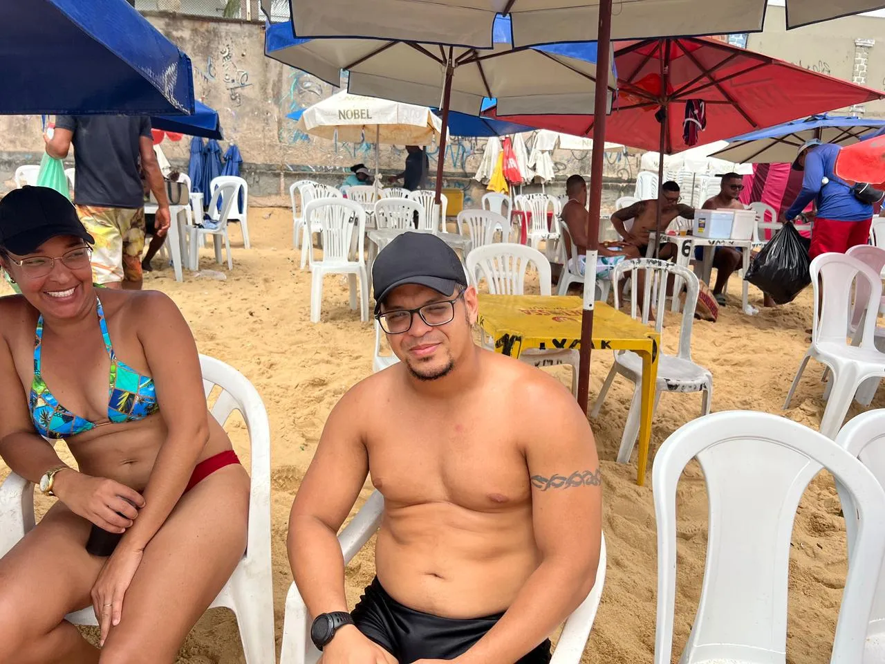 Antônio Luiz e Daiane Reis