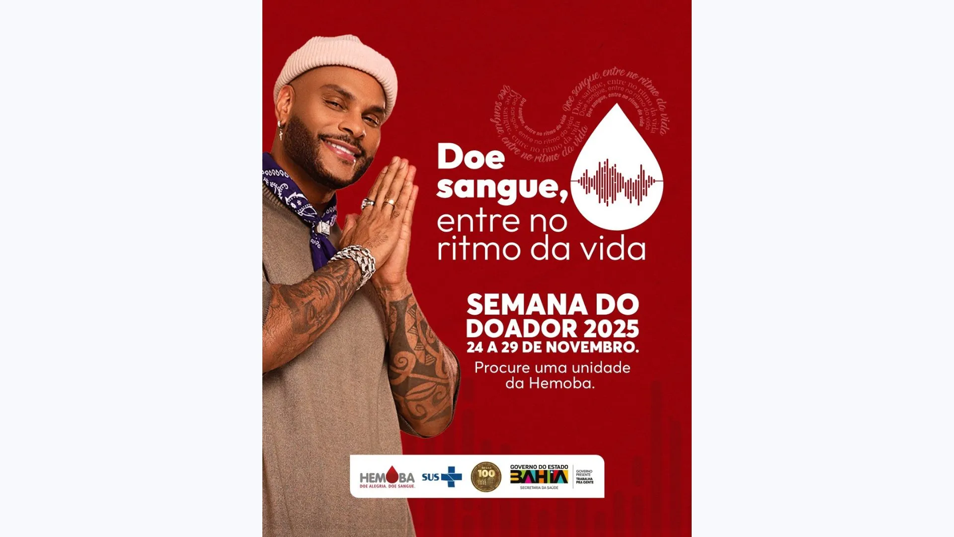 Imagem ilustrativa da imagem Doadores de sangue poderão 'meter dançar' com Tony Salles na Hemoba
