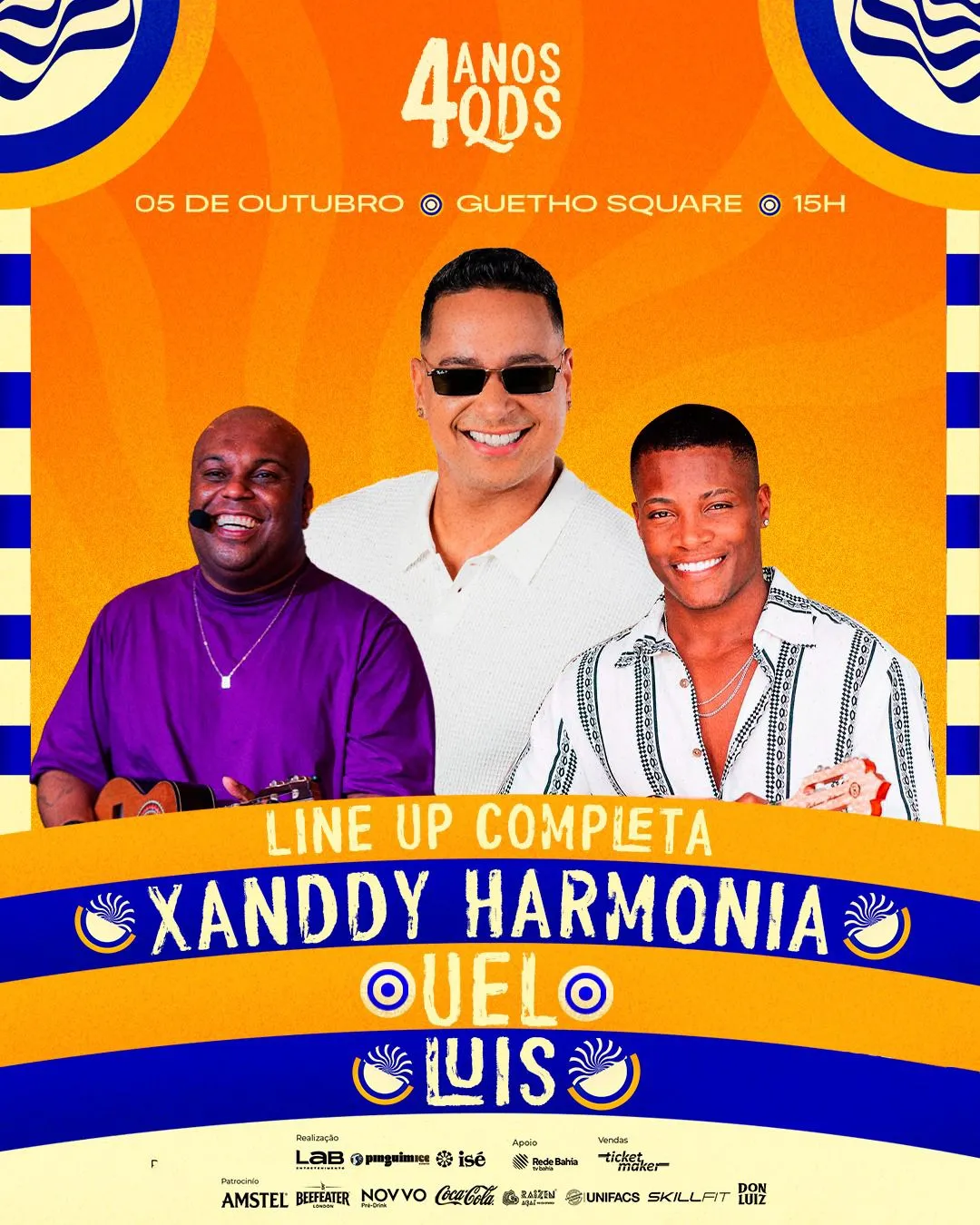 Imagem ilustrativa da imagem É amanhã! Quintal Du Samba celebra 4 anos com Xanddy Harmonia e mais