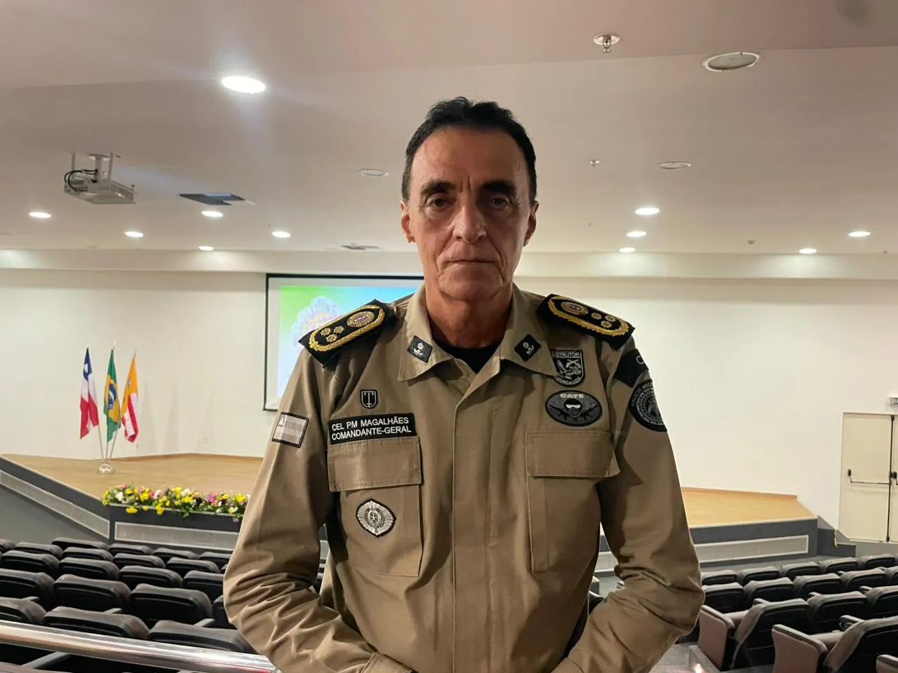 Comandante-geral da Polícia Militar, coronel Antônio Carlos Magalhães