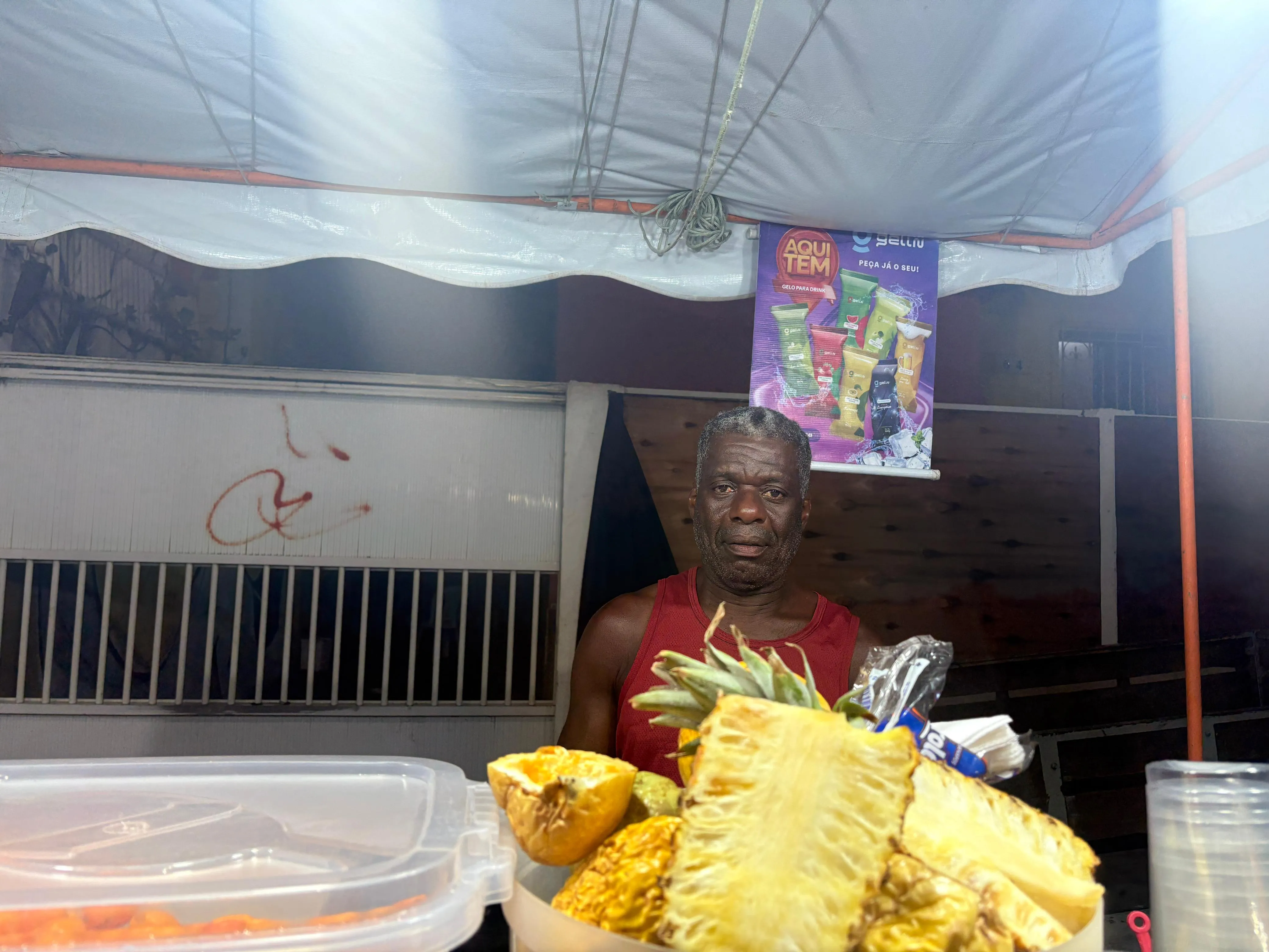 Carlos Augusto, ambulante no Carnaval