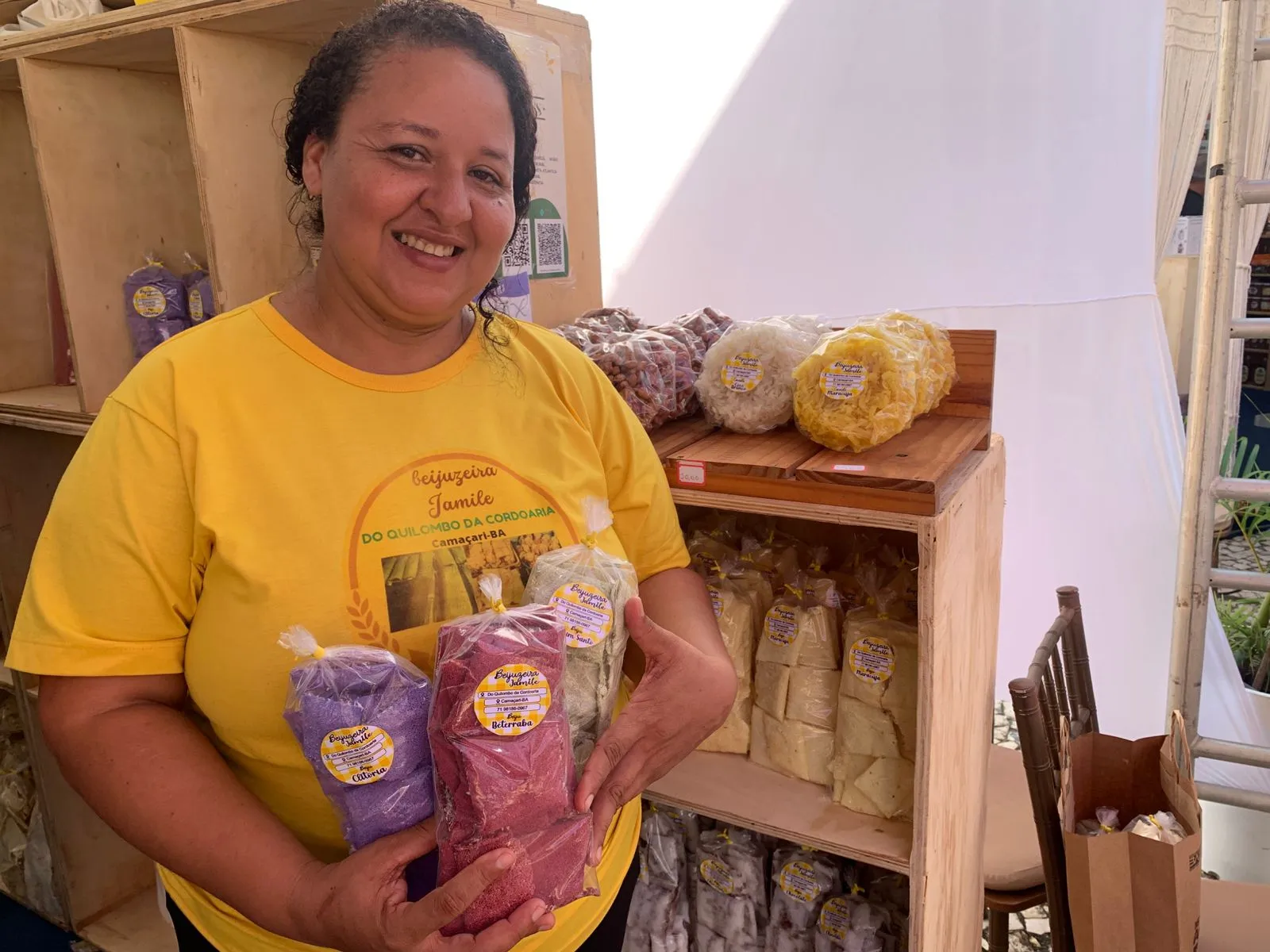 Imagem ilustrativa da imagem Feira em Salvador reúne chopp de licuri, beiju de capim santo e mais