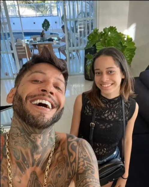 Kannário e a filha, Laura Beatriz