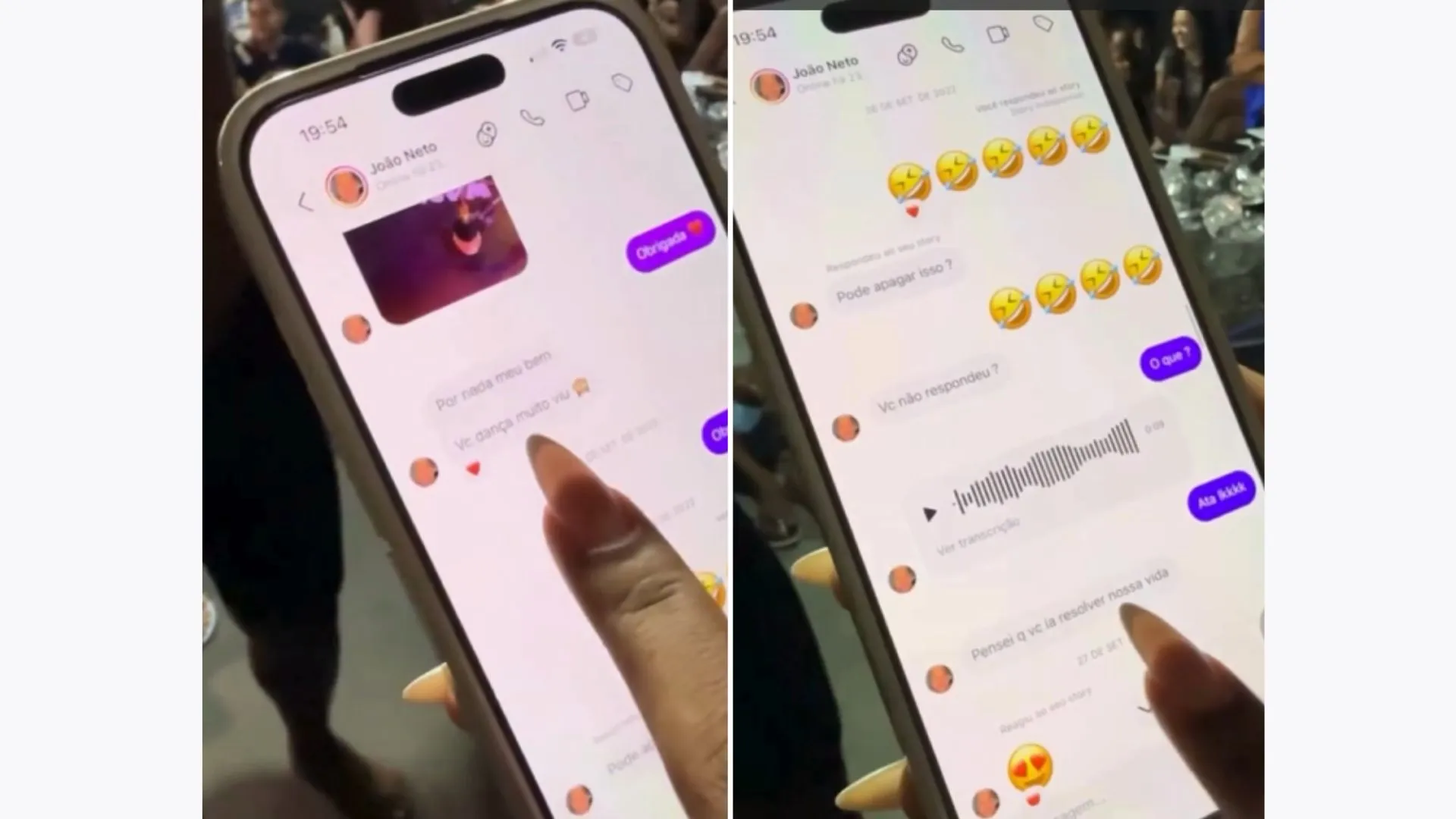 Imagem ilustrativa da imagem Flerte e beijo: ex de Polly é exposta na Gincana de Cristian Bell