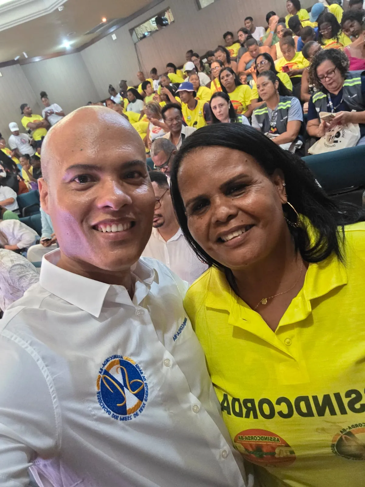 Matias Santos e Joceane Figueiredo fazem parte do Sindcorda