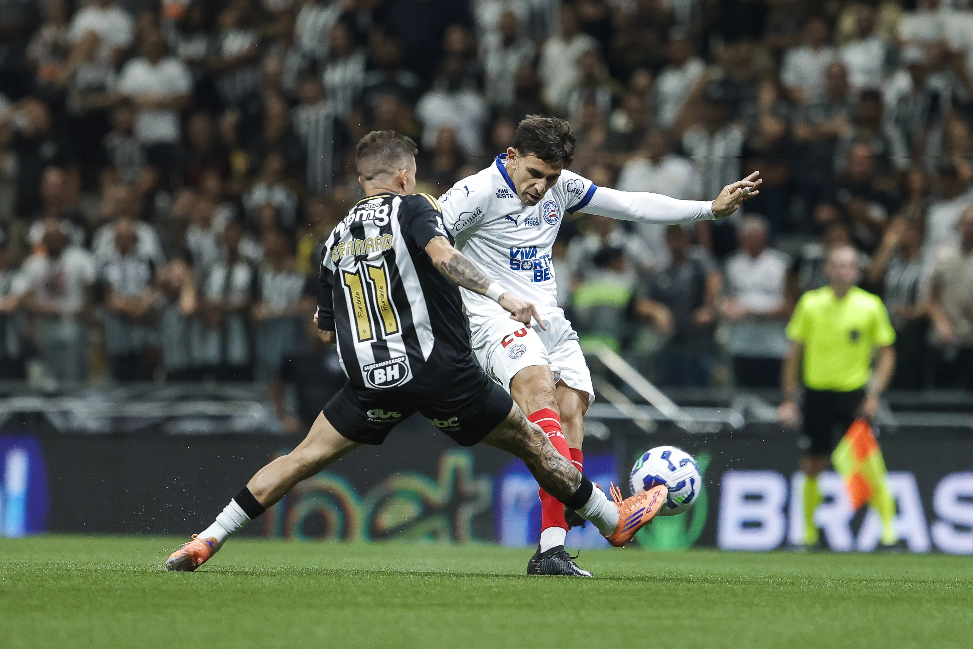 Imagem ilustrativa da imagem Galo depena o Bahia, que continua fuleiro fora de casa
