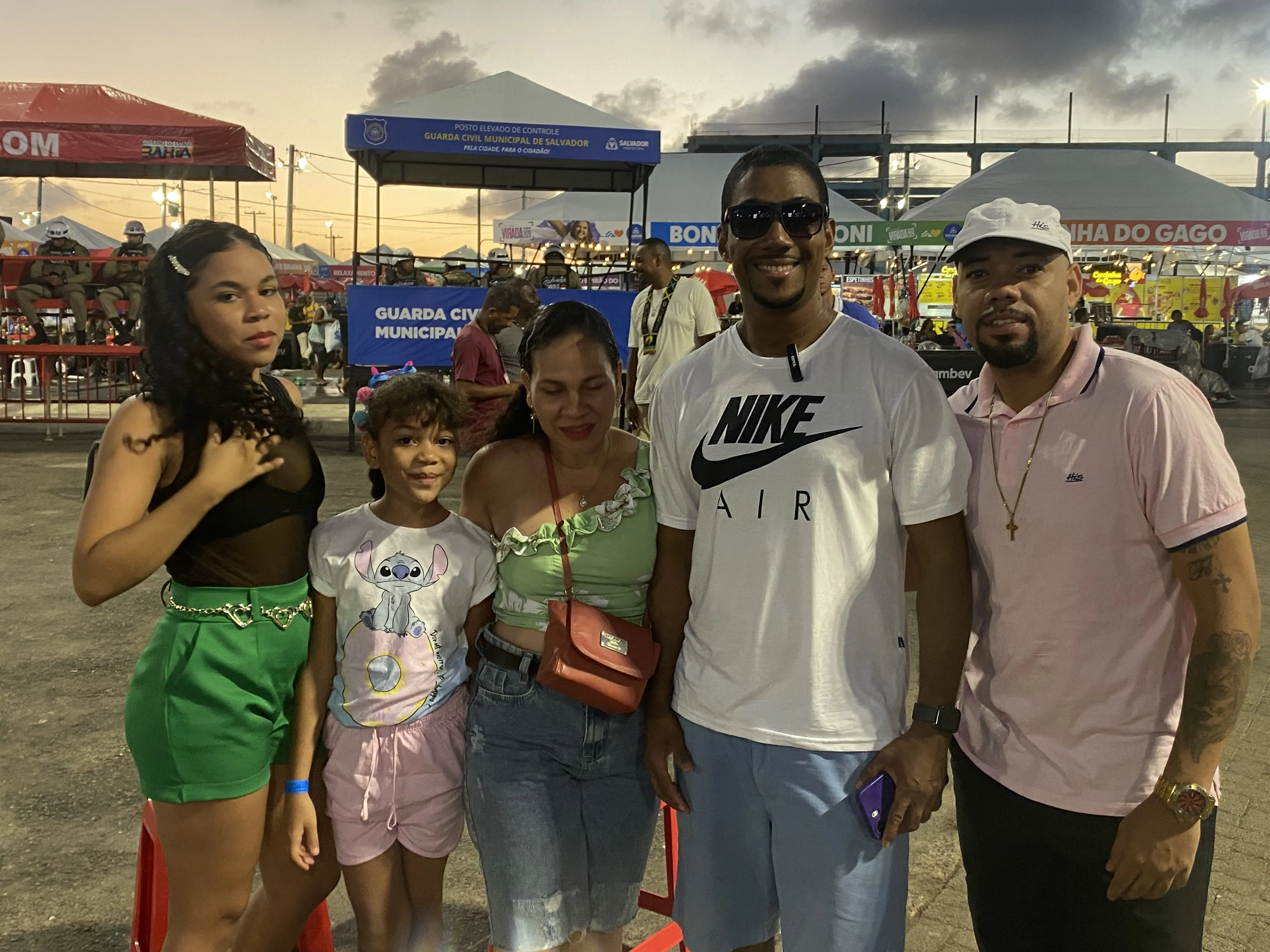 Fabiano Alves e sua família