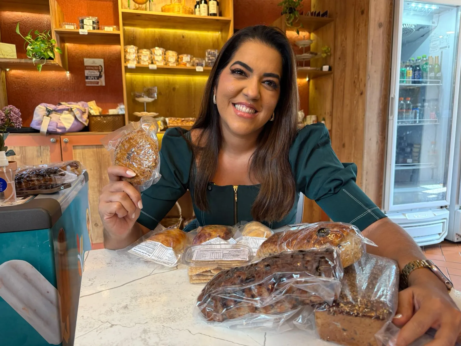 Carol é especialista em usar sementes e grãos em seus preparos