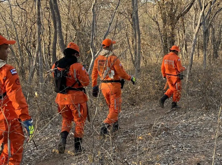 Bombeiros, familiares e voluntários ajudaram nas buscas