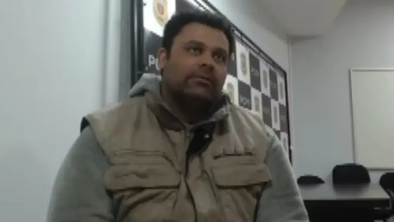 Marcelo em depoimento à polícia