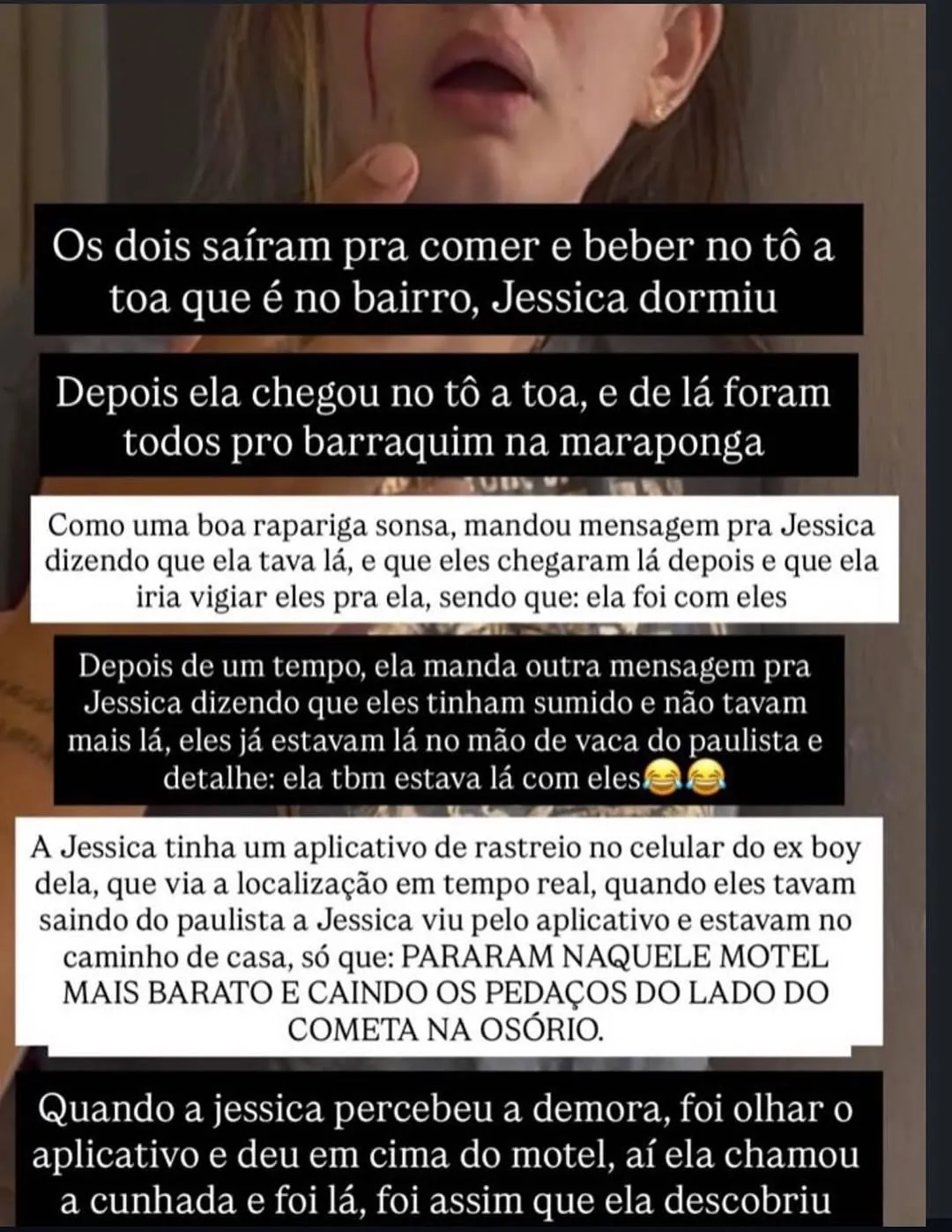 Desabafo da blogueira no Instagram